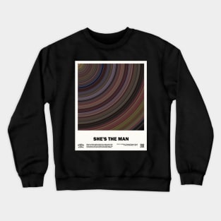 minimal_ She's the Man Barcode Movie Crewneck Sweatshirt